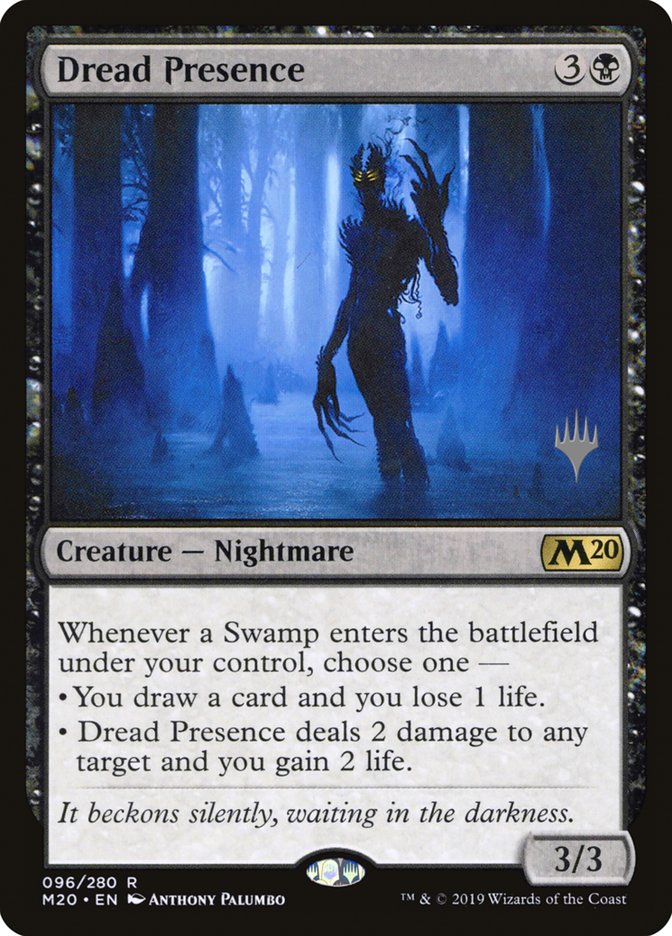 Dread Presence [Core Set 2020 Promos] | Good Games Adelaide SA