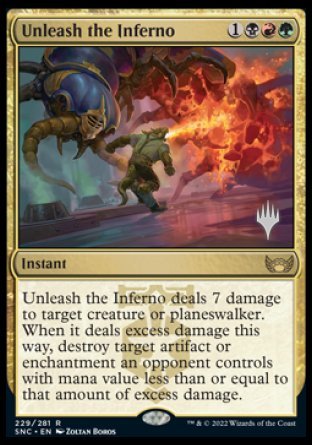 Unleash the Inferno (Promo Pack) [Streets of New Capenna Promos] | Good Games Adelaide SA