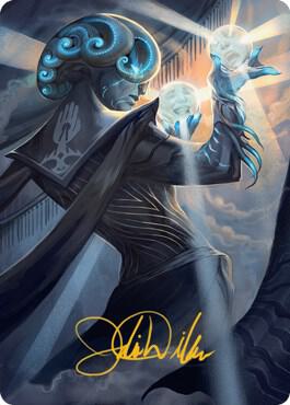 Queza Augur of Agonies Art Card Gold Stamped Signature 75 (Art Series: Streets of New Capenna)  | Good Games Adelaide SA