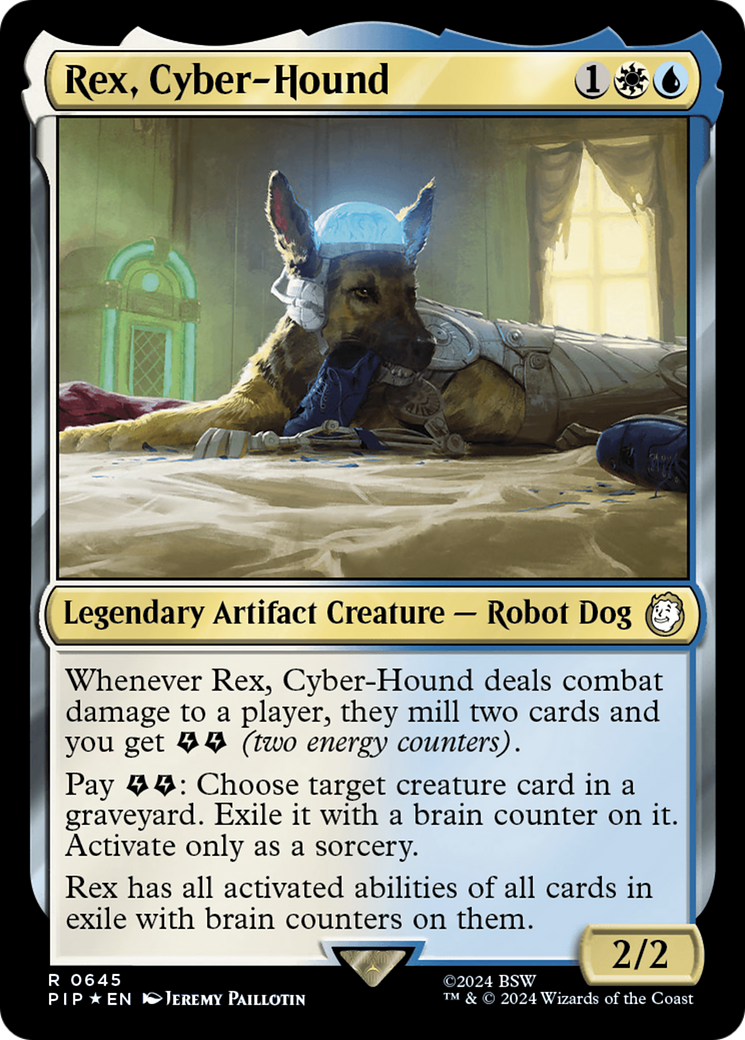 Rex, Cyber-Hound (Surge Foil) [Fallout] | Good Games Adelaide SA