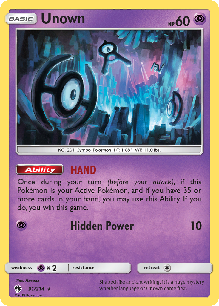 Unown (91/214) [Sun & Moon: Lost Thunder] | Good Games Adelaide SA