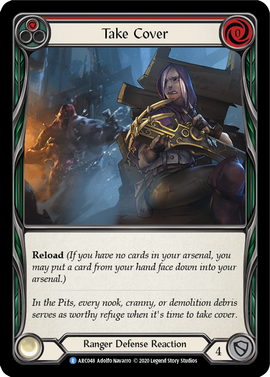 Take Cover (Red) [U-ARC048] Unlimited Normal | Good Games Adelaide SA