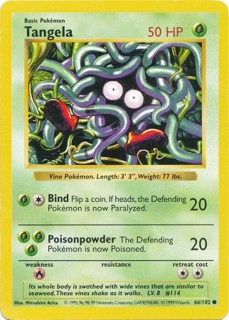 Tangela (66/102) [Base Set Shadowless Unlimited] | Good Games Adelaide SA