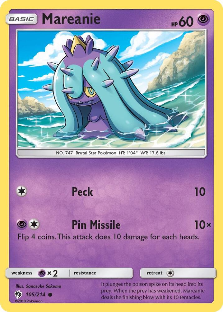 Mareanie 105/214 (SM - Lost Thunder)  | Good Games Adelaide SA