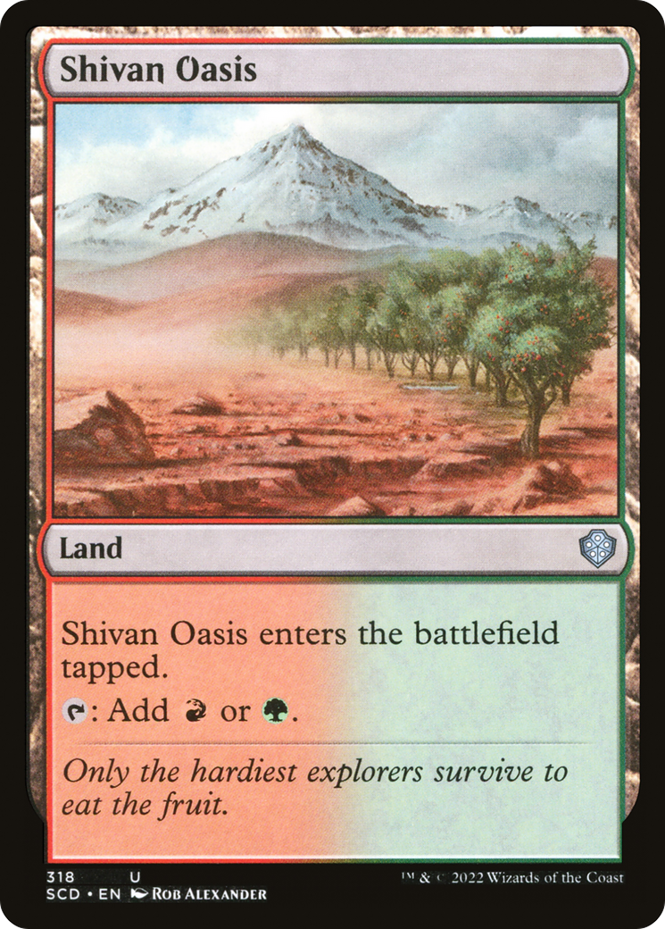 Shivan Oasis [Starter Commander Decks] | Good Games Adelaide SA