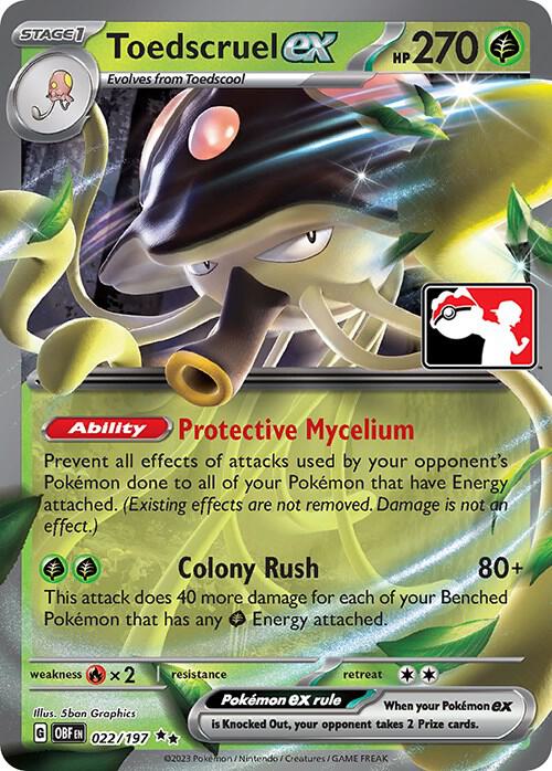 Toedscruel ex Series 4 022/197 (Prize Pack Series Cards)  - Holofoil | Good Games Adelaide SA