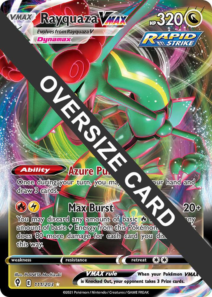 Rayquaza VMAX 111 203 111/203 (Jumbo Cards)  - Holofoil | Good Games Adelaide SA