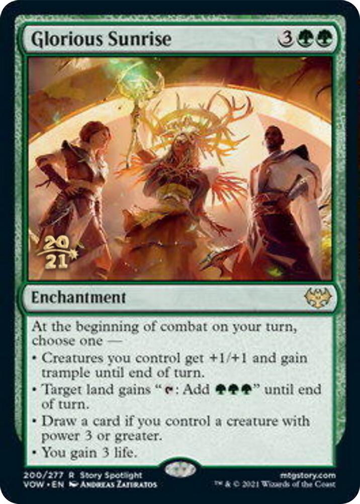 Glorious Sunrise 200 (Prerelease Cards)  - Foil | Good Games Adelaide SA