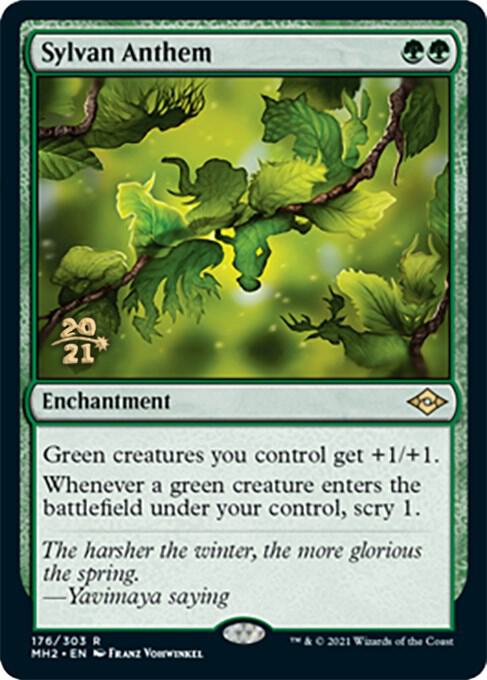 Sylvan Anthem 176 (Prerelease Cards)  - Foil | Good Games Adelaide SA