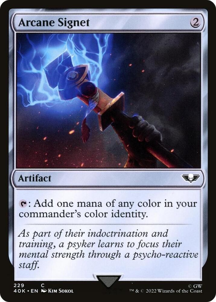 Arcane Signet 229 229/617 (Universes Beyond: Warhammer 40,000)  | Good Games Adelaide SA