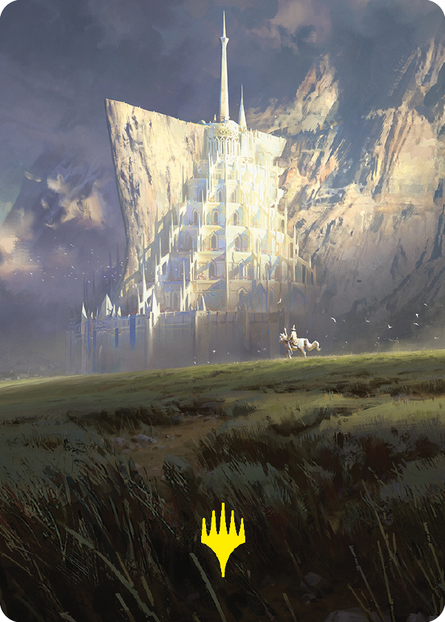 Minas Tirith Art Card (Gold-Stamped Signature) [The Lord of the Rings: Tales of Middle-earth Art Series] | Good Games Adelaide SA