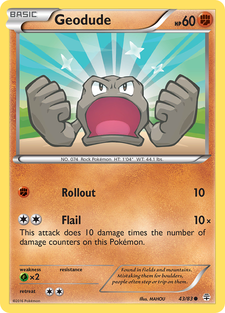 Geodude (43/83) [XY: Generations] | Good Games Adelaide SA
