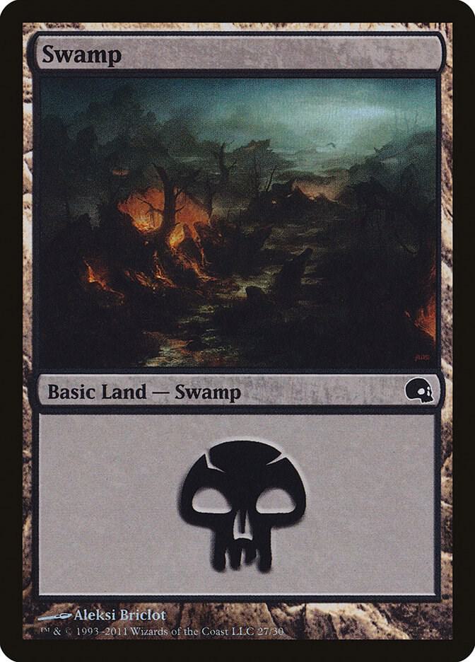 Swamp 27 27 (Premium Deck Series: Graveborn)  - Foil | Good Games Adelaide SA