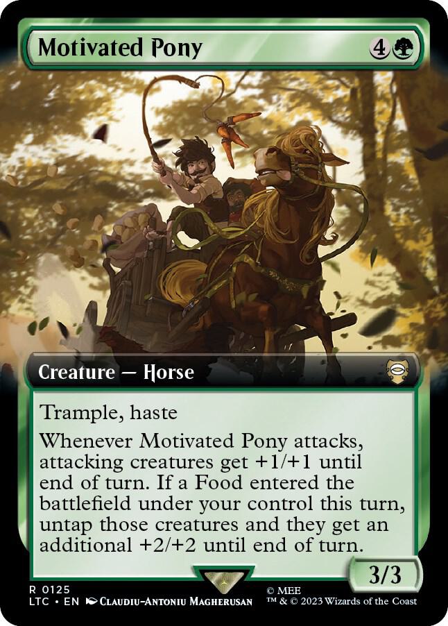 Motivated Pony 125 (Commander: The Lord of the Rings: Tales of Middle-earth)  - Extended Art | Good Games Adelaide SA