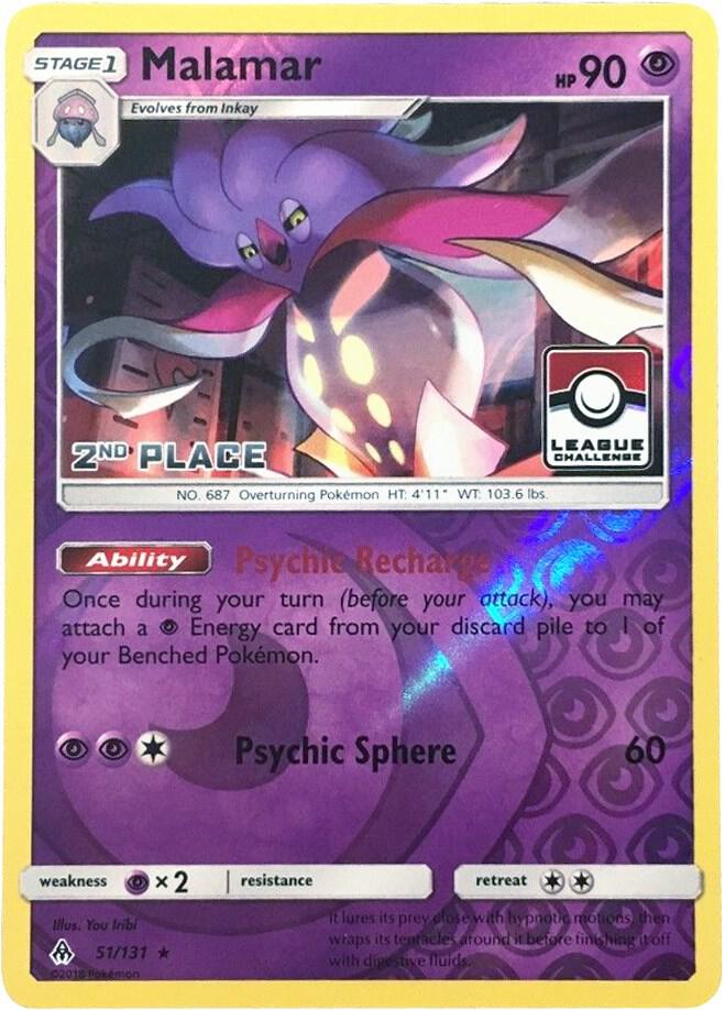 Malamar 51 131 League Challenge 2nd Place 051/131 (League & Championship Cards)  - Reverse Holofoil | Good Games Adelaide SA