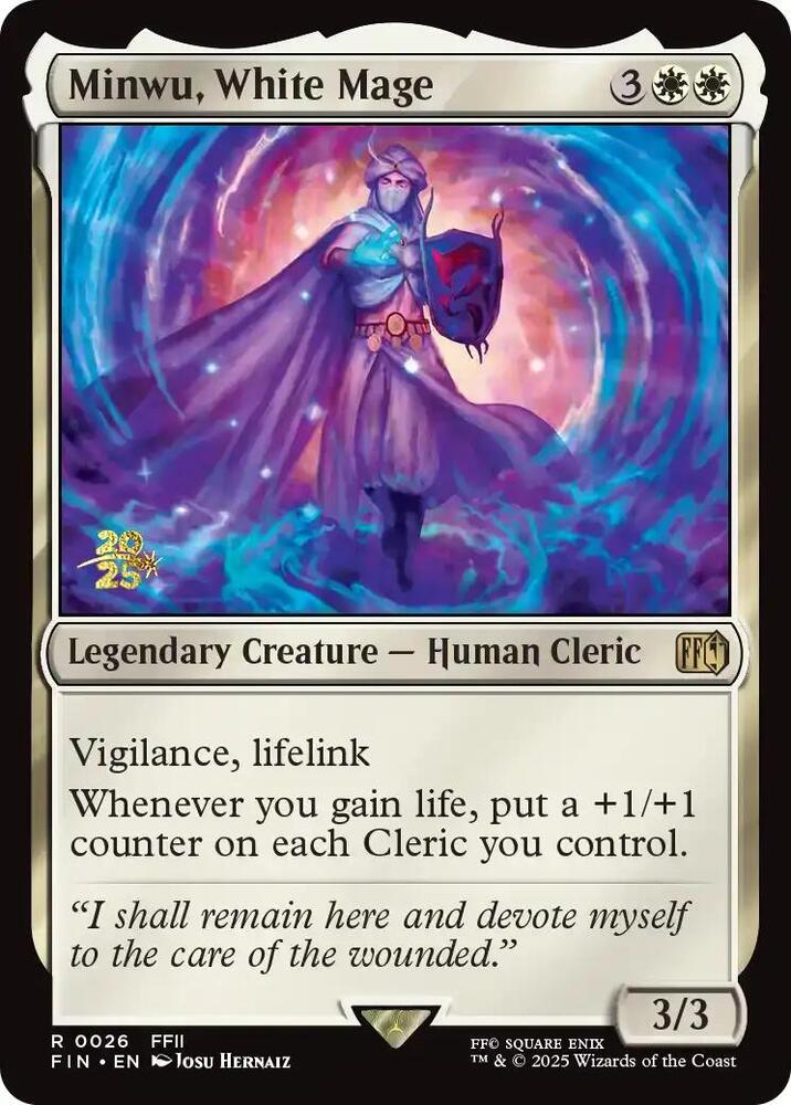 Minwu White Mage 26 (Prerelease Cards)  - Foil | Good Games Adelaide SA