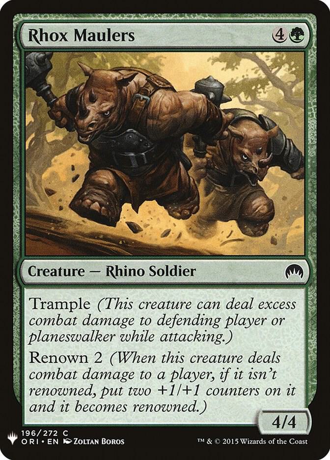 Rhox Maulers 196 (The List Reprints)  | Good Games Adelaide SA