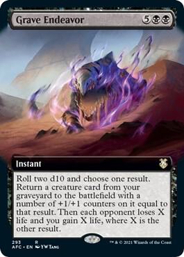 Grave Endeavor Extended Art 293 (Commander: Adventures in the Forgotten Realms)  | Good Games Adelaide SA