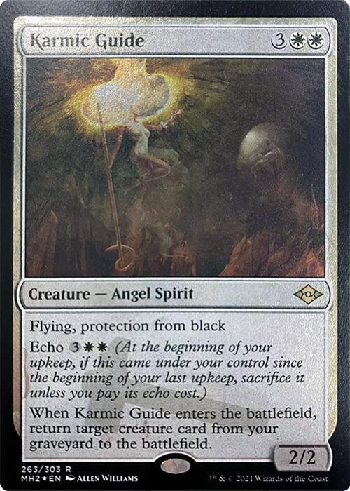 Karmic Guide Foil Etched 263 (Modern Horizons 2)  - Foil | Good Games Adelaide SA