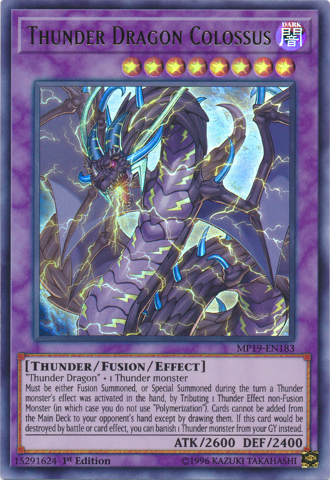 Thunder Dragon Colossus [MP19-EN183] Ultra Rare | Good Games Adelaide SA