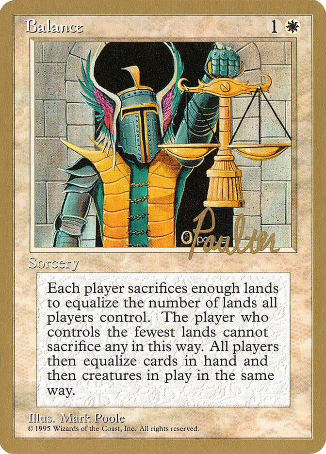 Balance (Preston Poulter) [Pro Tour Collector Set] | Good Games Adelaide SA