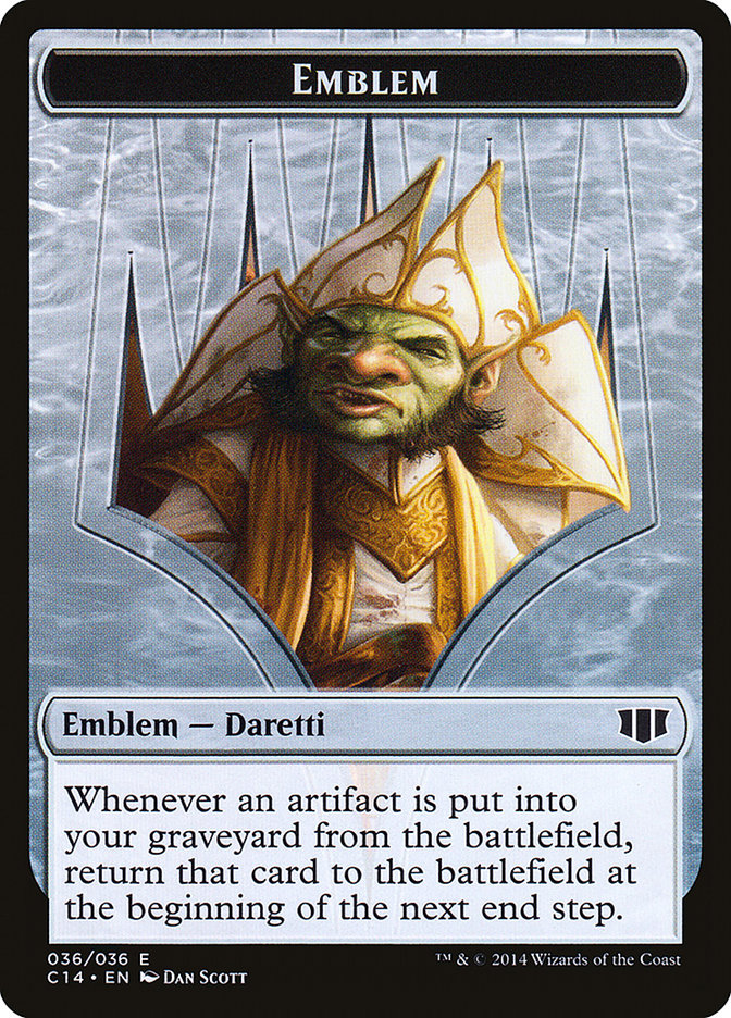 Daretti, Scrap Savant Emblem // Tuktuk the Returned Double-sided Token [Commander 2014 Tokens] | Good Games Adelaide SA