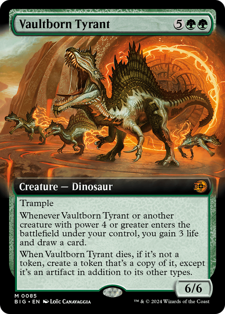 Vaultborn Tyrant (Extended Art) [Outlaws of Thunder Junction: The Big Score] | Good Games Adelaide SA