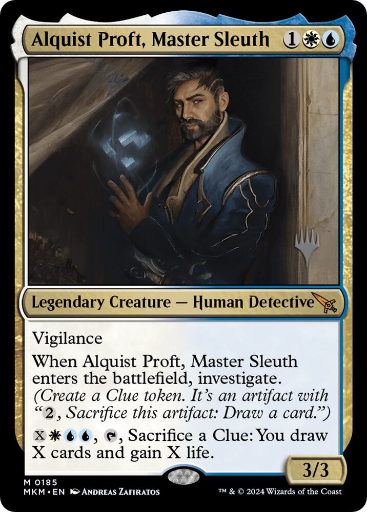 Alquist Proft Master Sleuth 185 (Promo Pack: Murders at Karlov Manor)  - Foil | Good Games Adelaide SA