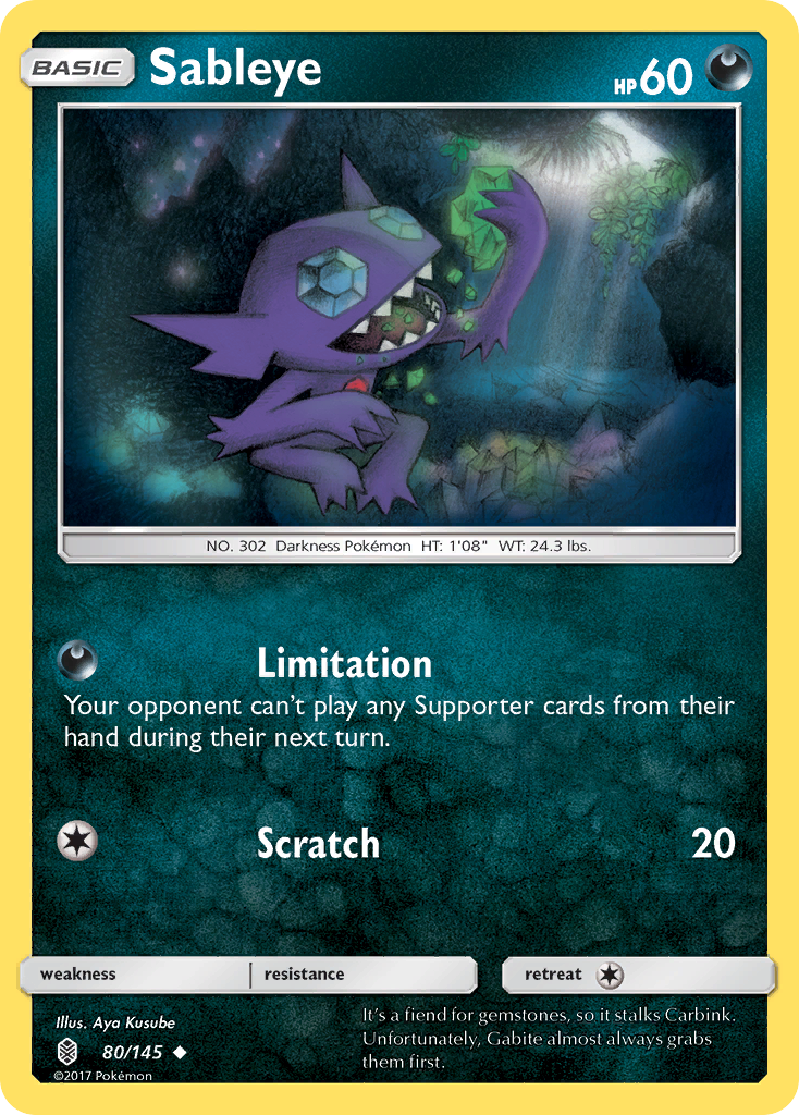 Sableye (80/145) [Sun & Moon: Guardians Rising] | Good Games Adelaide SA