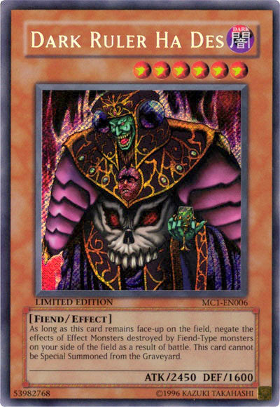 Dark Ruler Ha Des [MC1-EN006] Secret Rare | Good Games Adelaide SA