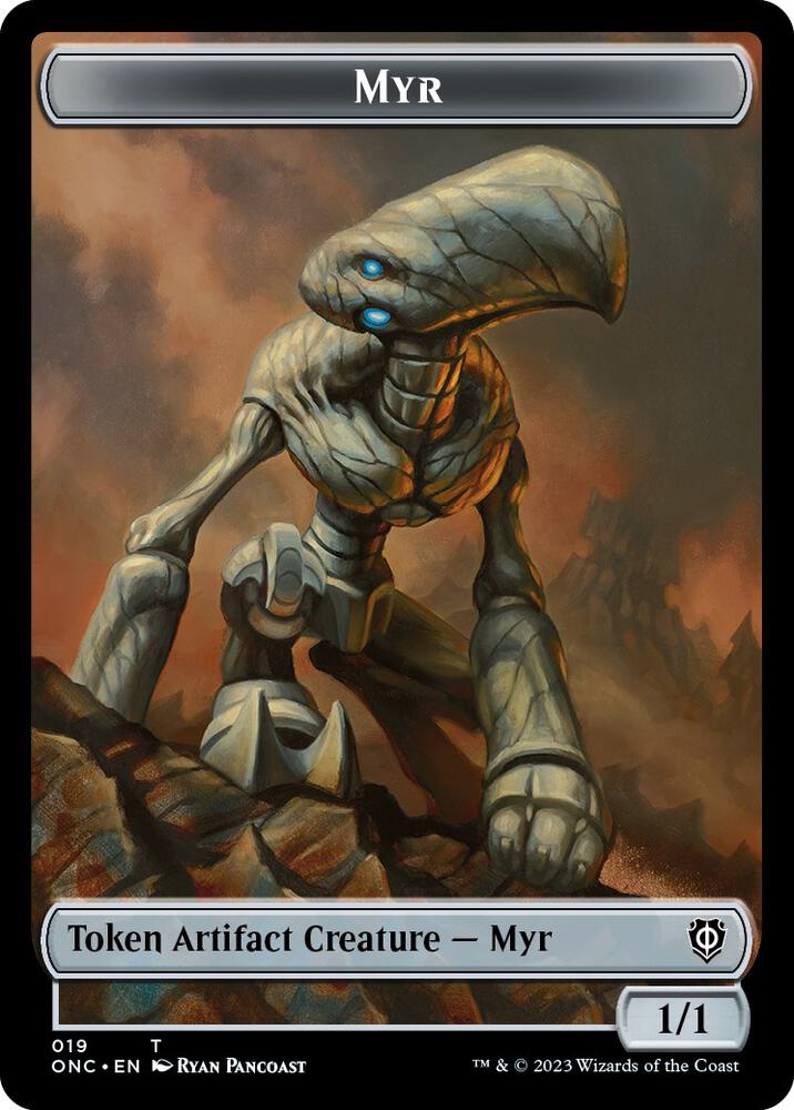 Myr Thopter Double Sided Token 19 // 21 (Commander: Phyrexia: All Will Be One)  | Good Games Adelaide SA