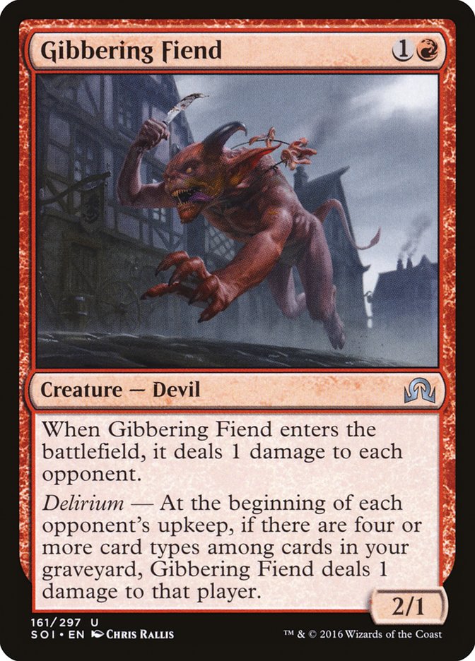 Gibbering Fiend 161 (Shadows over Innistrad)  | Good Games Adelaide SA