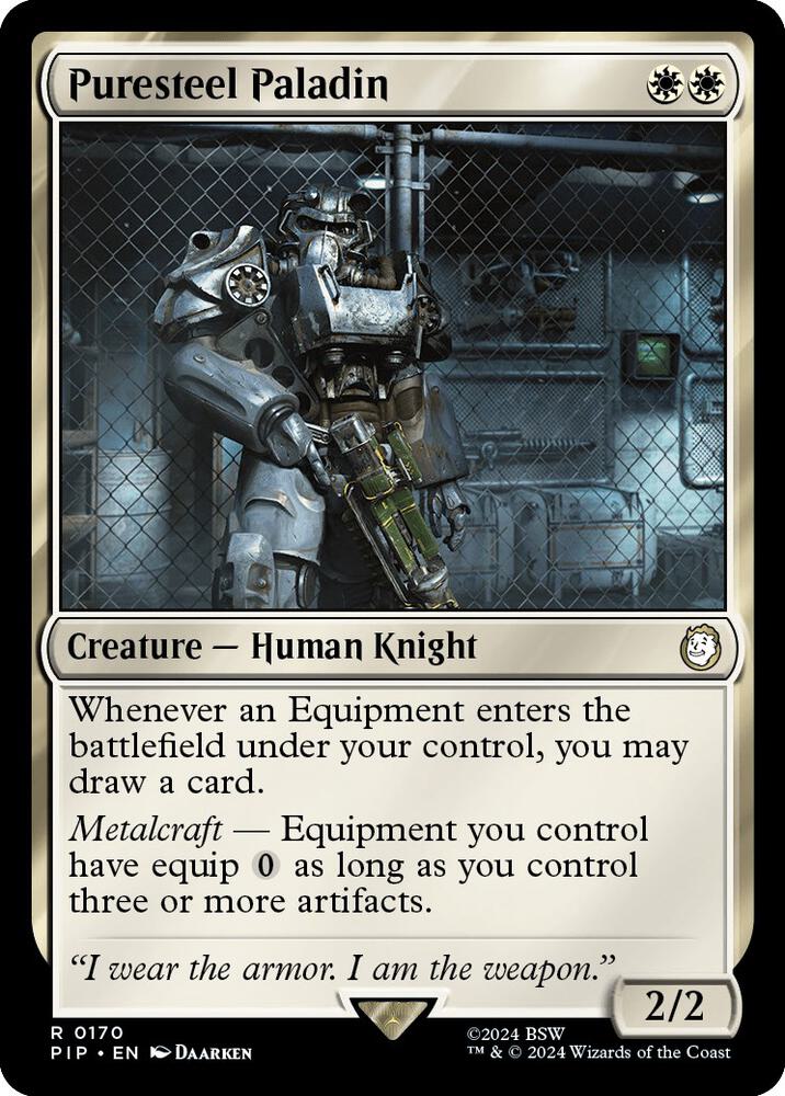Puresteel Paladin 170 (Universes Beyond: Fallout)  | Good Games Adelaide SA