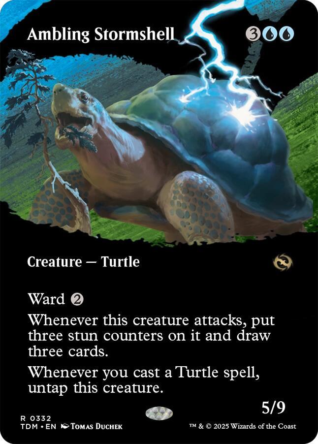 Ambling Stormshell 332 (Tarkir: Dragonstorm)  - Foil | Good Games Adelaide SA