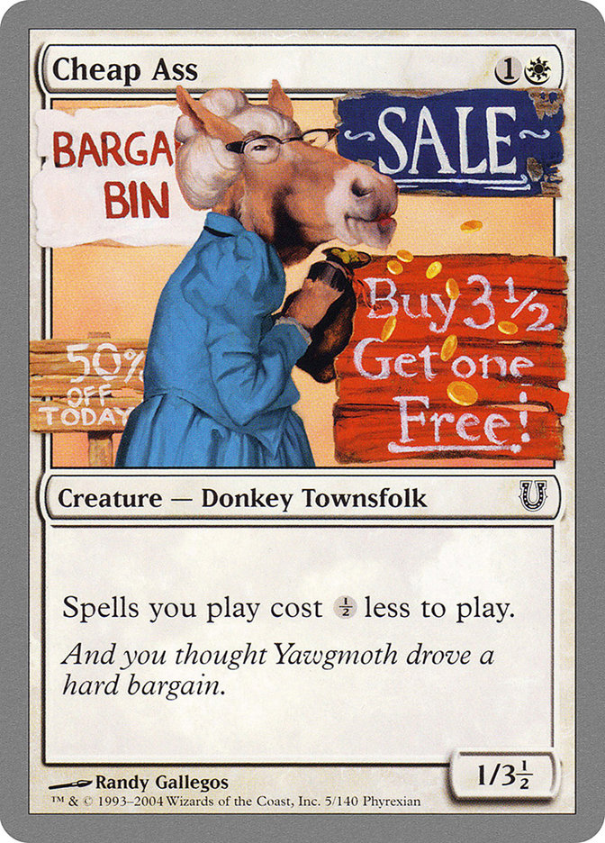 Cheap Ass 5 (Unhinged)  - Foil | Good Games Adelaide SA