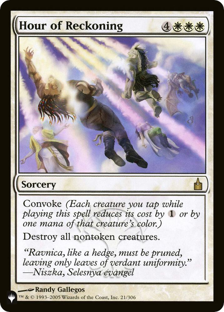 Hour of Reckoning 21/306 (The List Reprints)  | Good Games Adelaide SA