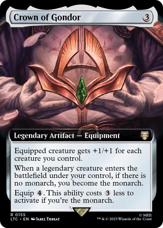 Crown of Gondor 155 (Commander: The Lord of the Rings: Tales of Middle-earth)  - Extended Art | Good Games Adelaide SA