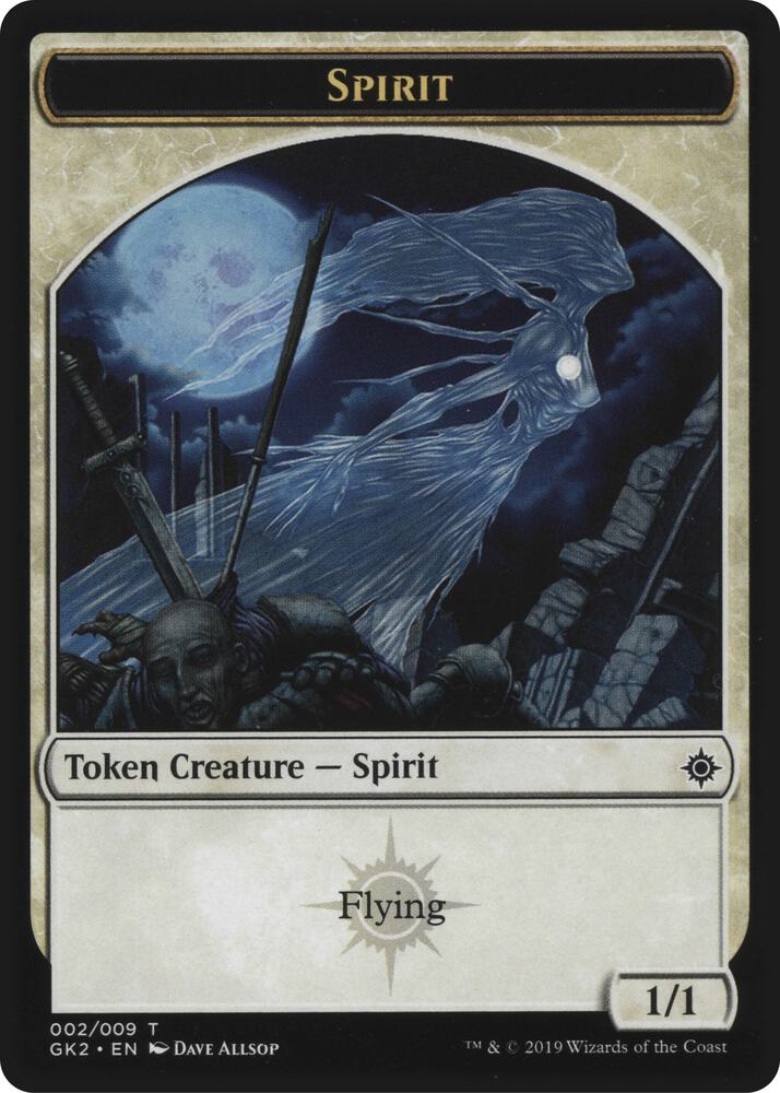 Spirit 002 Spirit 010 Double Sided Token 2 // 10 (Ravnica Allegiance: Guild Kits)  | Good Games Adelaide SA