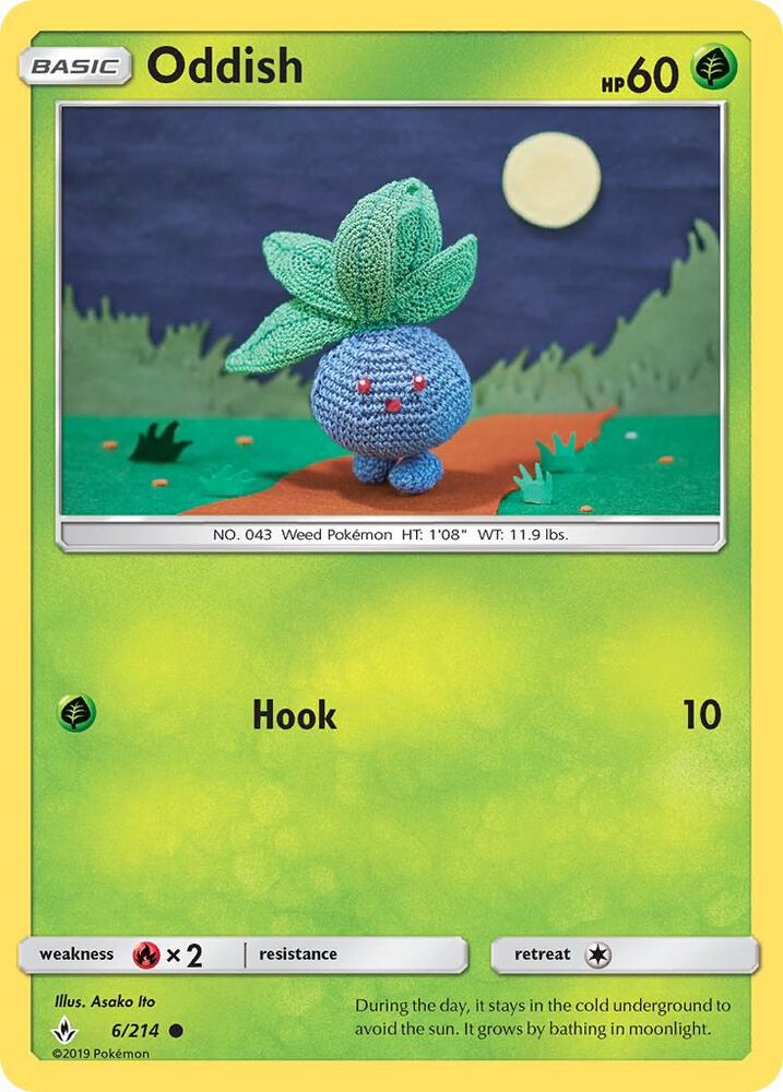 Oddish 6/214 (SM - Unbroken Bonds)  | Good Games Adelaide SA