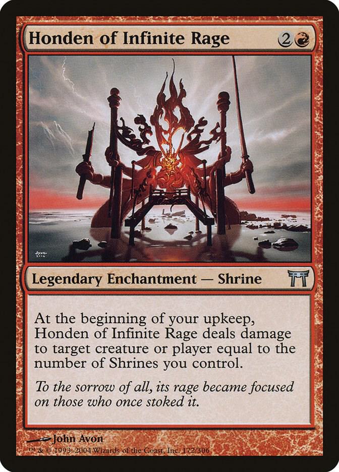 Honden of Infinite Rage 172 (Champions of Kamigawa)  - Foil | Good Games Adelaide SA