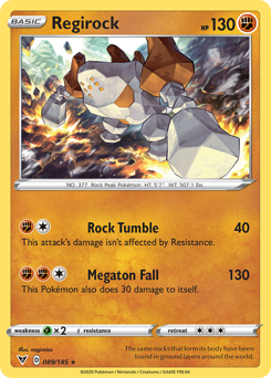 Regirock (089/185) [Sword & Shield: Vivid Voltage] | Good Games Adelaide SA