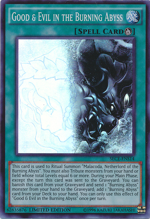Good & Evil in the Burning Abyss [SECE-ENS14] Super Rare | Good Games Adelaide SA
