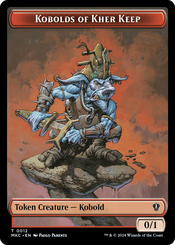 Gold // Kobolds of Kher Keep Double-Sided Token [Murders at Karlov Manor Commander Tokens] | Good Games Adelaide SA