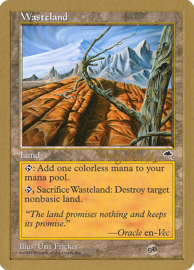 Wasteland (Randy Buehler) (SB) [World Championship Decks 1998] | Good Games Adelaide SA