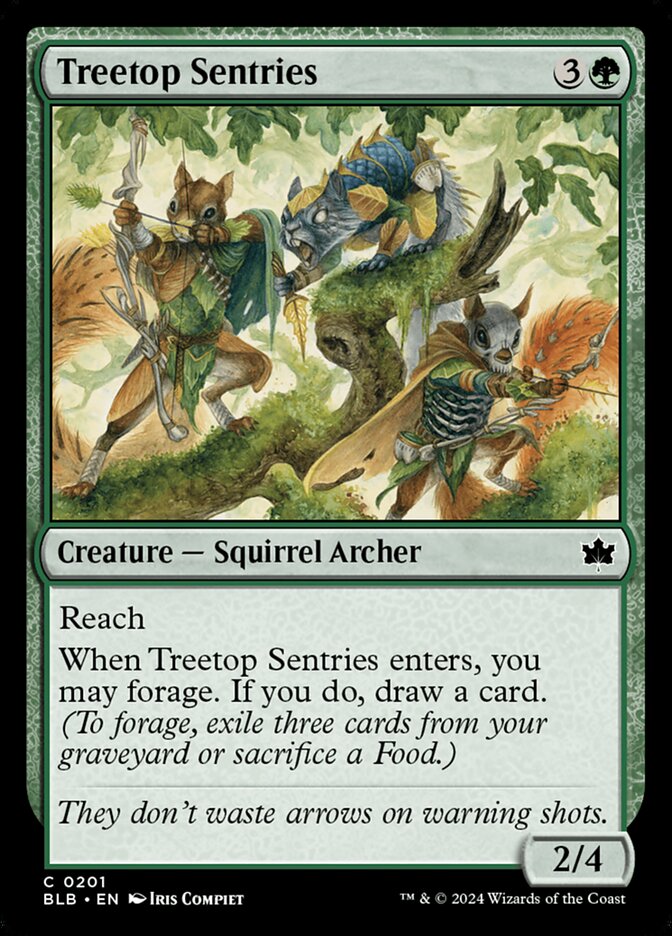 Treetop Sentries 201 (Bloomburrow)  - Foil | Good Games Adelaide SA