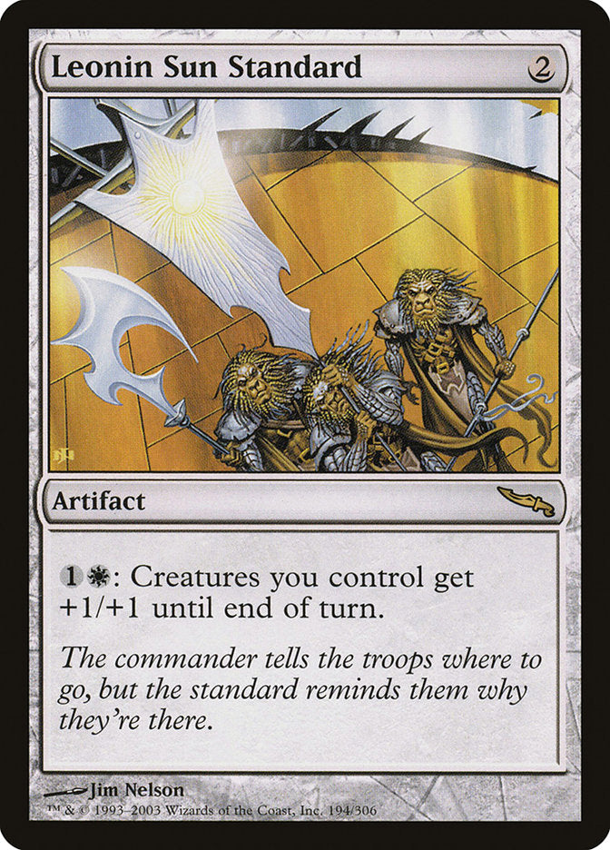 Leonin Sun Standard [Mirrodin] | Good Games Adelaide SA