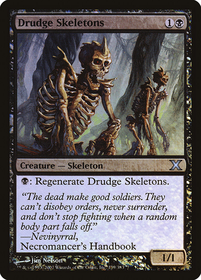 Drudge Skeletons (Premium Foil) [Tenth Edition] | Good Games Adelaide SA