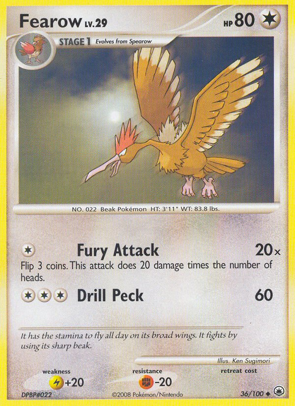 Fearow (36/100) [Diamond & Pearl: Majestic Dawn] | Good Games Adelaide SA