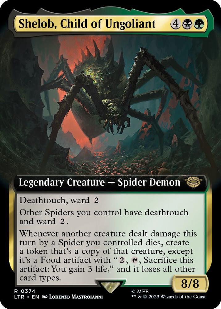 Shelob, Child of Ungoliant 374 (Universes Beyond: The Lord of the Rings: Tales of Middle-earth)  - Extended Art | Good Games Adelaide SA