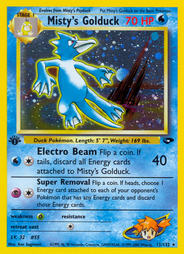 Misty's Golduck (12/132) [Gym Challenge 1st Edition] | Good Games Adelaide SA